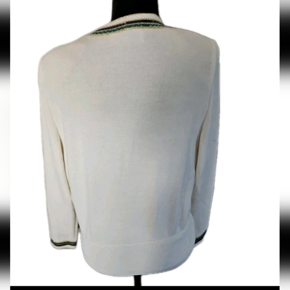 St. John Evening Vintage Womens Knit Wrap Sweater With Sparkle Accents 12 - Picture 5 of 15